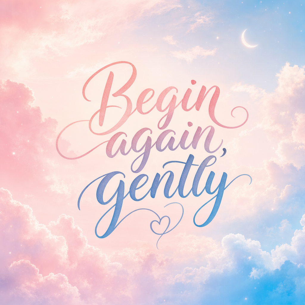 Quote Card 05 — Begin Again, Gently