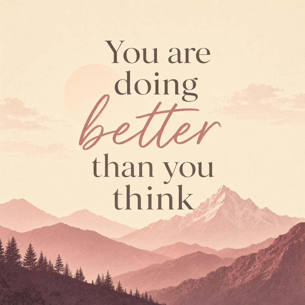 Quote Card 16 — You Are Doing Better Than You Think