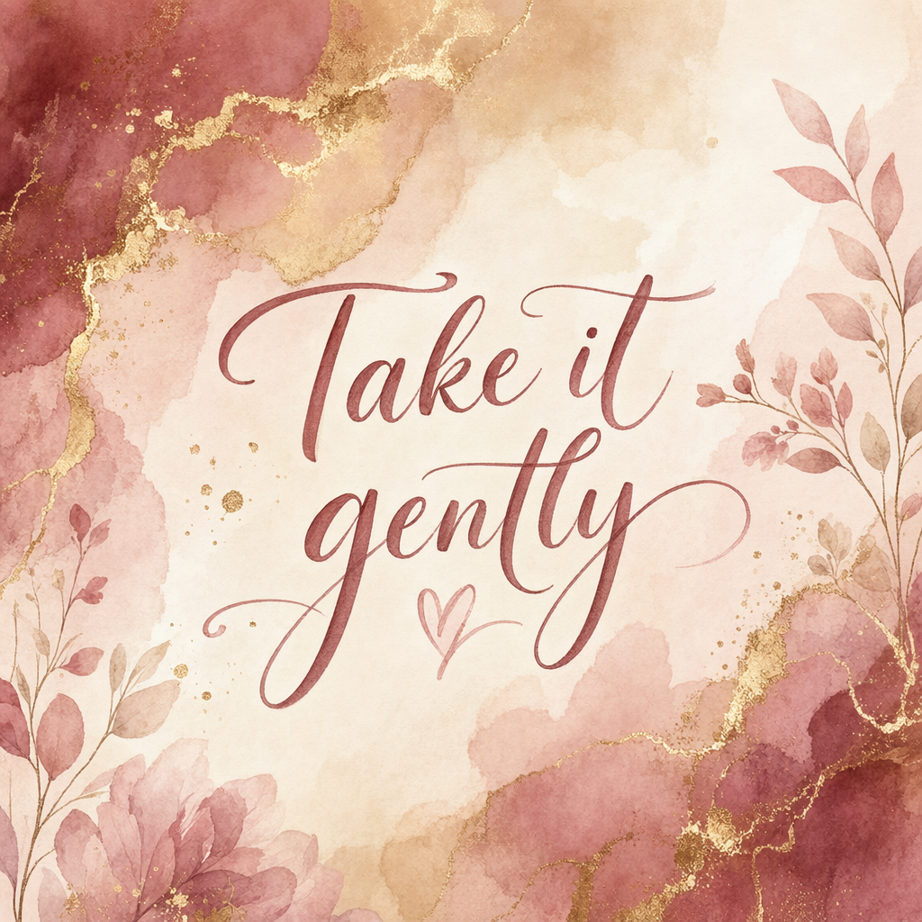Quote Card 18 — Take It Gently