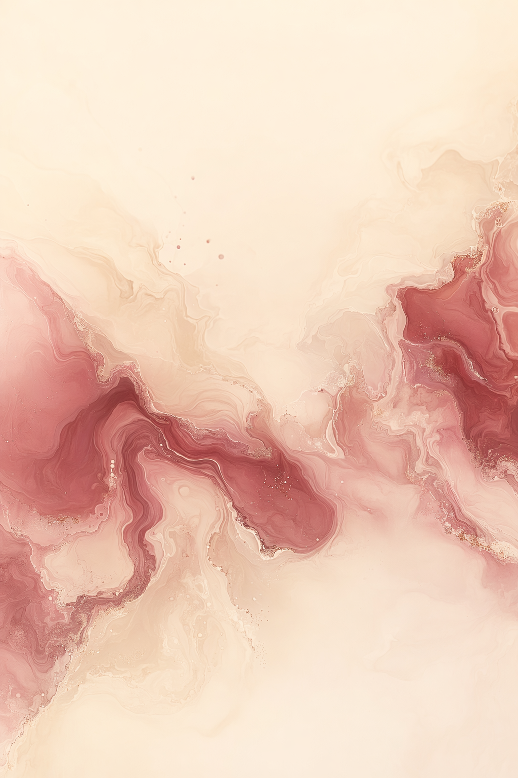 Phone Wallpaper 18 — Liquid Swirls in Cream & Rose
